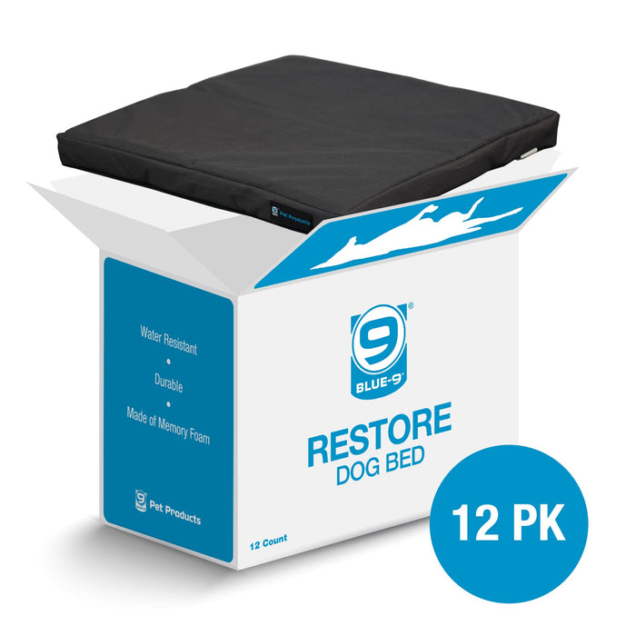 Case pack of restore dog bed on white background