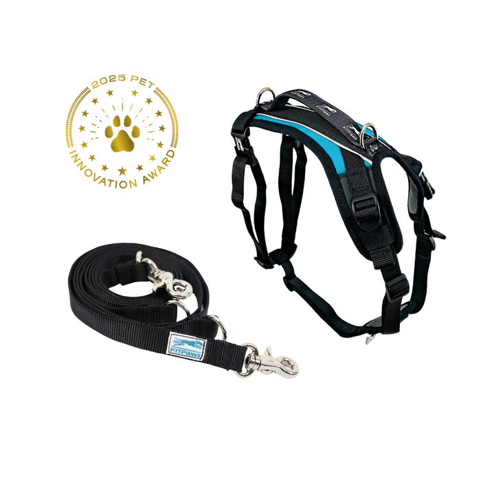 FITPAWS MADE TO MOVE HARNESS AND LEASH BUNDLE