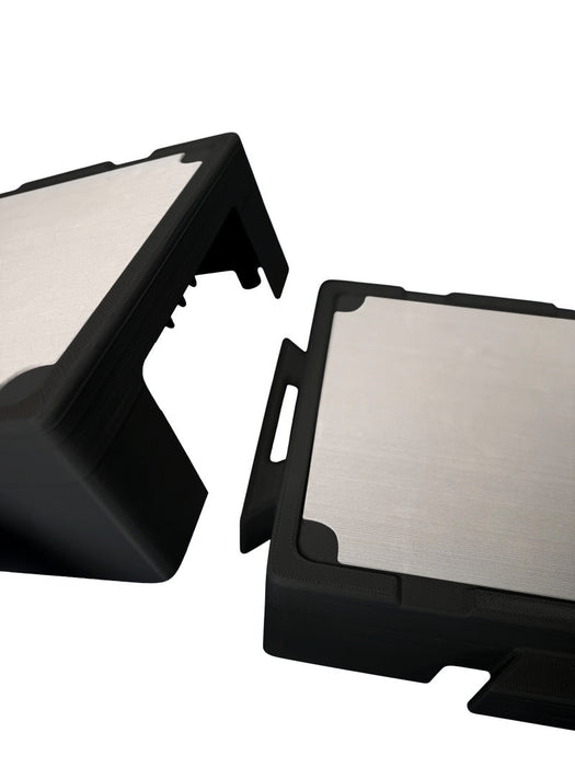 Two Black KLIMB Jrs on a white background showing the connection points