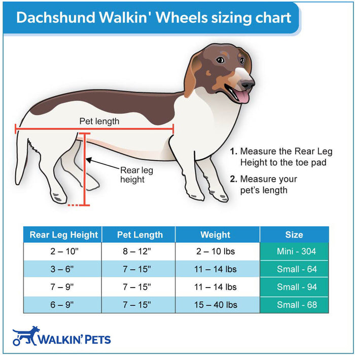 Walkin' Wheels DACHSHUND Wheelchair