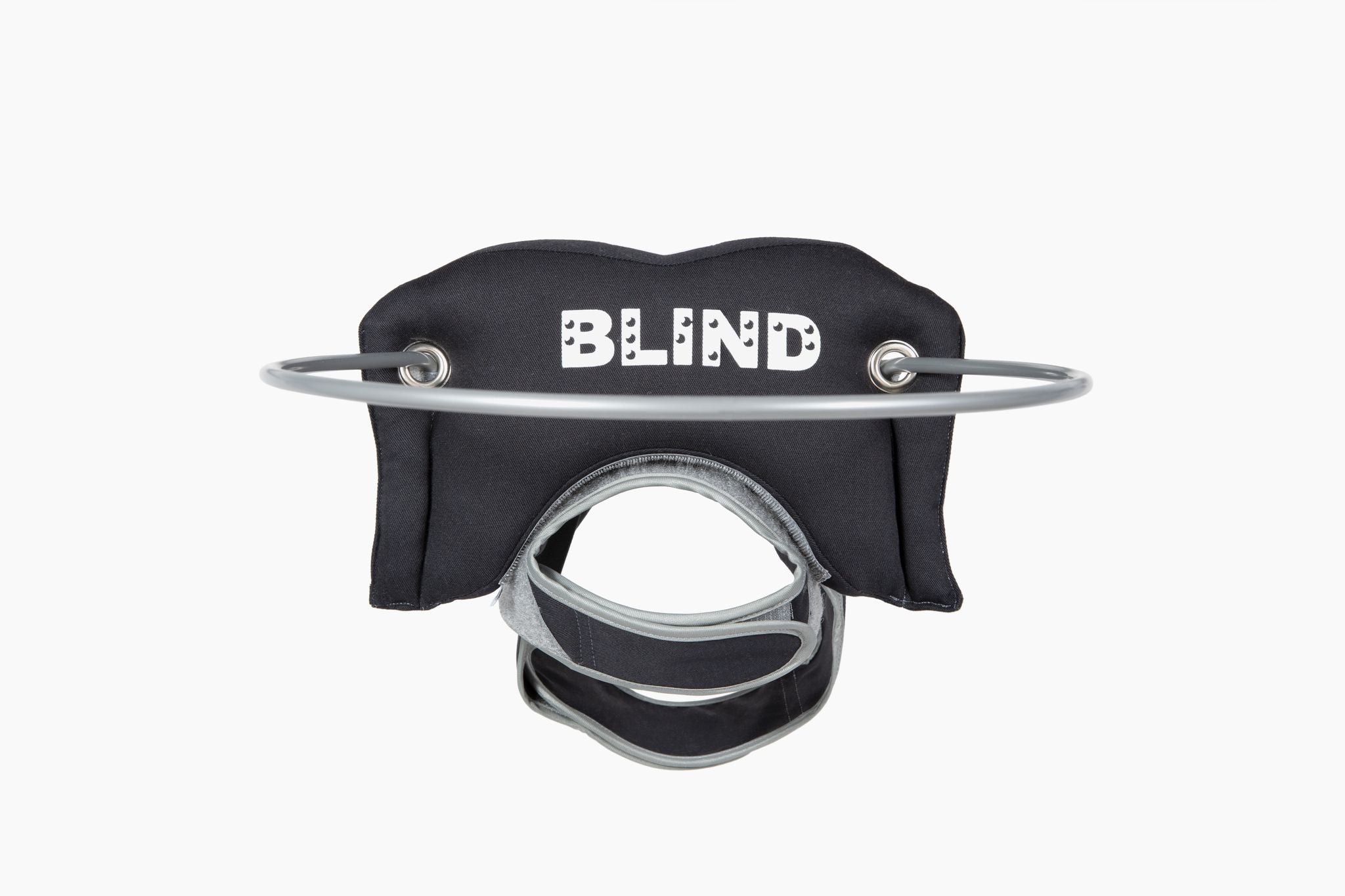 Muffin's Halo Blind Dog Guide - Black Braille - Size 4
